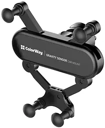 Тримач ColorWay на телефон Gravity Sensor Holder Black - мініатюра 3