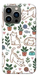 TPU чохол Demsky Cats pattern для Apple iPhone 13 Pro (6.1")