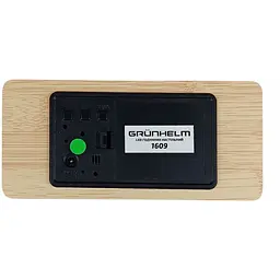 Годинник настільний Grunhelm LED 1609 USB DC+ 5V 2000 мАч (131075) - мініатюра 5