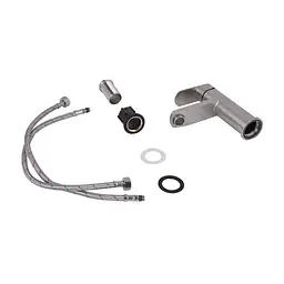 Змішувач для раковини Lidz Luna 001F (k35) LDLUN001FNKS46094 Nickel - мініатюра 4