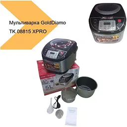 Мультиварка XPRO Gold Diamond TK 08815 з фритюрницею 5 л чорна (43696-TK 08815_1086) - мініатюра 5