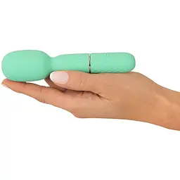 Мінівібратор Cuties Mini Wand Green - мініатюра 8