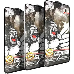 Захисне скло DK для Oppo A76 Full Glue 3D MO King Kong 019628 black 3 шт.