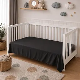 Дитяча постільна білизна MIRSON BABY фланель Black 110х160см (2200012799574) - мініатюра 7