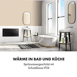 Конвекторний обігрівач Klarstein Bornholm Smart WiFi 2000 Вт чорний (10034391)  - мініатюра 6