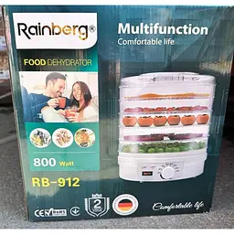 Сушарка для фруктів та овочів Rainberg RB-912 5 секцій 800 Вт - мініатюра 7