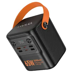 Портативний ЗП Power Bank Hoco J152 Pro Tough PD65W 80000 mAh Black - мініатюра 4