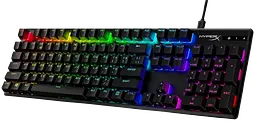 Клавіатура HyperX Alloy Origins Red PBT ENG/RU RGB Black (639N3AA) - мініатюра 3