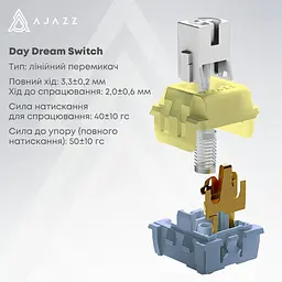 Механічна ігрова клавіатура Ajazz AK-820 MAX PLUS Wireless Black RGB Day Dream Switch Hot-Swap 2.4G/Bluetooth/USB - мініатюра 6