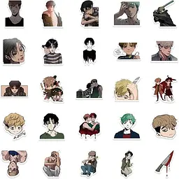Стікерпак GeekLand Killing Stalking 50 штук - мініатюра 5