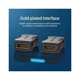 Перехідник HDMI F to HDMI F black Vention (AIRB0) - мініатюра 5