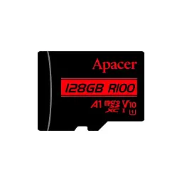 Карта пам'яті Apacer 128GB microSD class 10 UHS-I V10 A1 (AP128GMCSX10UB-RA)
