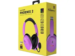 Навушники з мікрофоном Hator Phoenix 2 Wireless Cyber Violet (ESH42) - мініатюра 5