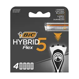 Змінні картриджі для гоління BIC Hybrid 5 Flex, 4 шт.