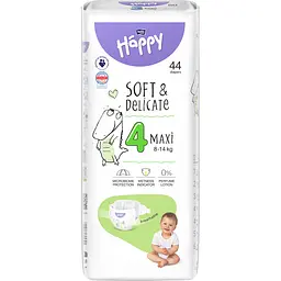 Подгузники детские одноразовые Bella Baby Happy Maxi 4 (8-14 кг) 44 шт.