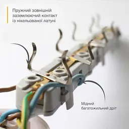 Мережевий подовжувач Electrum (C-ES-1816) 3.0m 5 роз, white (C-ES-1816) - мініатюра 4