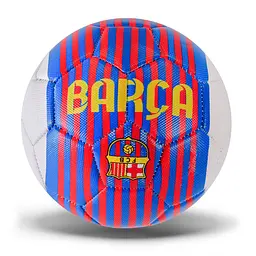 Футбольний м'яч №5 Barca синьо-червоний з емблемою FCB, ПВХ (FB2326)