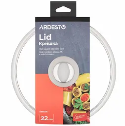 Кришка скляна Ardesto Gemini, 22 см (AR0722G) - мініатюра 3