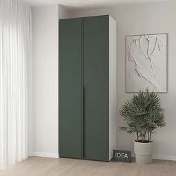 Шафа для одягу з двома штангами С-7.1 Білий/Камуфляж Idea
