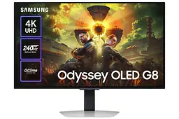 Монітор 32" Samsung Odyssey OLED G8 G81SF (LS32FG812SIXUA) 3840х2160 (UHD 4K) QD-OLED 240 Hz