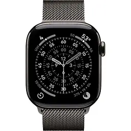 Смарт-годинник Apple Watch Series 11 GPS + Cellular 42mm Slate Titanium Case with Slate Milanese Loop (MF8U4/MGJ14) [151122] - мініатюра 2