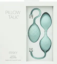 Вагінальні кульки PILLOW TALK - Frisky Teal із кристалом Сваровські Pillow Talk SO2722 89299 - мініатюра 1