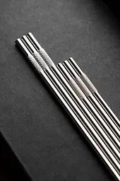 Трубочка для коктейлів Metal Straw набір 5 шт 13см - мініатюра 3