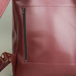 Шкіряний рюкзак Cloud S бордовий - мініатюра 5