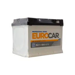 Акумулятор автомобільний EUROCAR 6СТ-62АЗ (1) (+/-) (L2) 600А 12V (E)