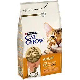 Сухий корм для дорослих котів Purina Cat Chow Adult з качкою 1.5 кг