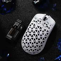 Ігрова мишка ATTACK SHARK R5 Ultra / Три режими підключення / PAW3950MAX / Carbon Fiber / 39 г / White - мініатюра 5