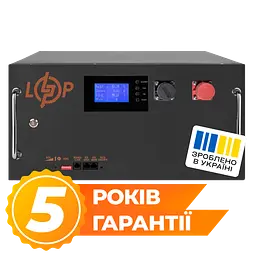 Аккумулятор LP LiFePO4 51,2V - 160 Ah (8192Wh) (BMS SP 150A/100А) RM RS485/CAN LCD BL - мініатюра 2