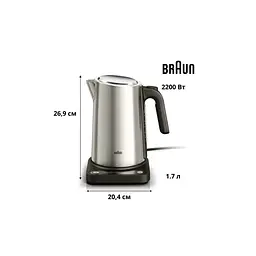 Електрочайник Braun WK 5205 BK (WK5205BK) - мініатюра 3