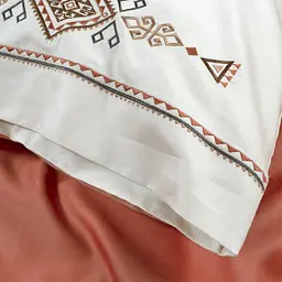 Постільна білизна Dantela Vita сатин з вишивкою - Tilbe bej бежевий євро - мініатюра 8