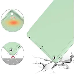 Чохол-книжка BeCover Tri Fold Soft TPU Silicone для Apple iPad Air 4 10.9 2020/2021 Green (706871) - мініатюра 3