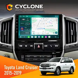 Штатна магнітола Toyota Land Cruiser (200) 2015-2019 Cyclone C9-013 4x64 DSP 4G Cyclone (НФ-00007162)