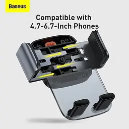 Тримач BASEUS Easy Control Clamp Car Mount Holder (A Set) (SUYK000001) - мініатюра 5