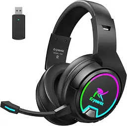 Бездротова ігрова гарнітура PG4 LED для PS4, PS5, ПК — об'ємний звук 2,4 ГГц 7.1, ігрові навушники Bluetooth