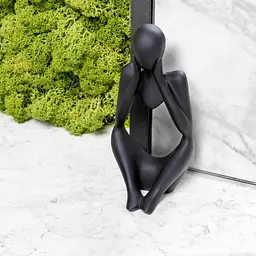 Статуетка декоративна МВМ My Home Мислитель чорна (DH-ST-16-2 BLACK) - мініатюра 6