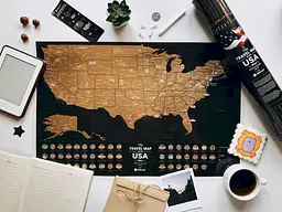 Скретч карта світу 1DEA.me Travel Map USA Black (13028) - мініатюра 6