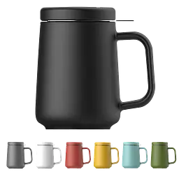 Чашка-заварник U Brewing Mug Ceramic, 500 мл - Червоний