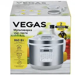 Мультиварка Vegas VMC-7007W 900Вт біла (VMC-7007W) - мініатюра 7