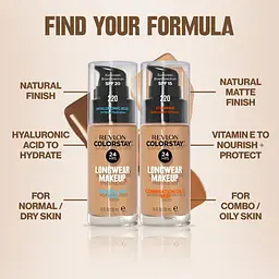 Тональна основа для обличчя Revlon ColorStay Longwear Makeup Combination/Oily skin 240 Medium Beige 30 мл (7265318006) - мініатюра 4