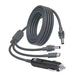Кабель живлення 3 в 1 для Starlink Mini E-NET автомобільний прикурювач, DC Plug та USB Type-C Plug 5м (73-00657)