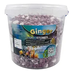 Грунт Аква Ginger Pro 3.5 кг №22 мікс червоно-білий 5-10 мм 