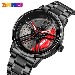 Чоловічий наручний годинник 1990A Black-Red Skmei acs0030425 - мініатюра 2