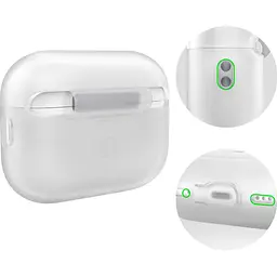 Чохол AhaStyle Colorful Silicone Case для AirPods Pro 2 Clear [CP-187-CR] [133834] - мініатюра 2