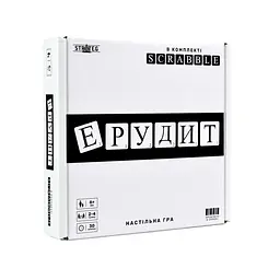 Настільна гра "Ерудит чорно-білий" 30640 ігрове поле, набір букв