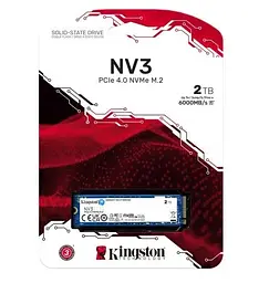 Твердотільний накопичувач SSD 2Tb, NV3, PCI-E 4.0 x4, M.2 2280, 3D TLC, 6000/5000 МБ/с Kingston teh0019776 - мініатюра 4