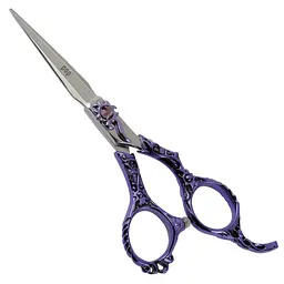 Ножиці прямі для стрижки собак Iv San Bernard POP PURPLE 14 см